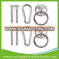 Custom Outdoor/Indoor Stainless Steel Swivel Snap Hook Hammock Hanging Kit