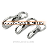 Stainless Steel Swivel Eye Spring Snap carabiner Hooks for camping hiking