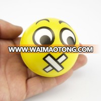 Novelty environment material Emoji squeeze toy PU anti-stress ball//