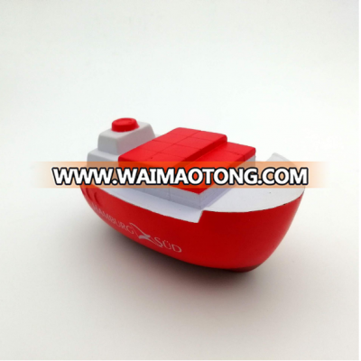 Hot selling high quality custom PU anti stress ball cargo ship promotional toy