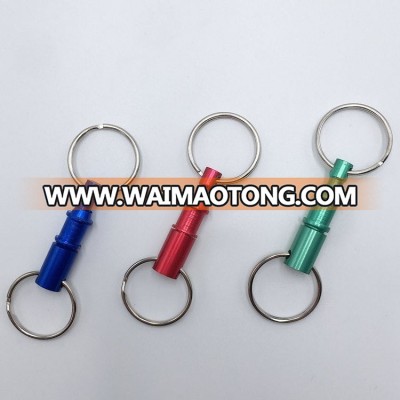 Promotional custom metal detach pull apart key ring