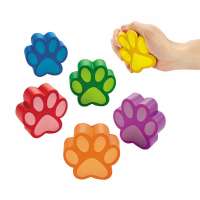 Custom Logo Eco Friendly Promotional Pu Anti Toy Paw Print Stress Ball